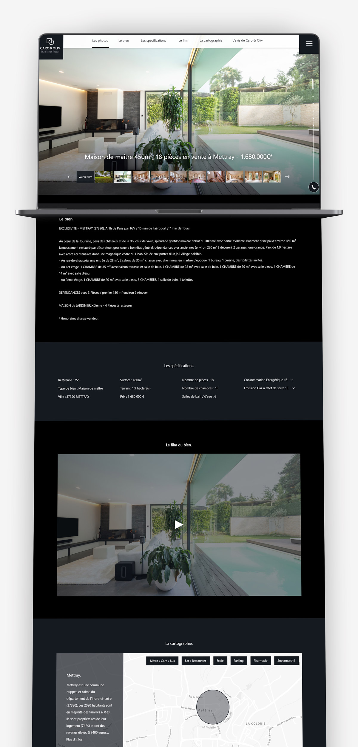 Webdesign site immobilier