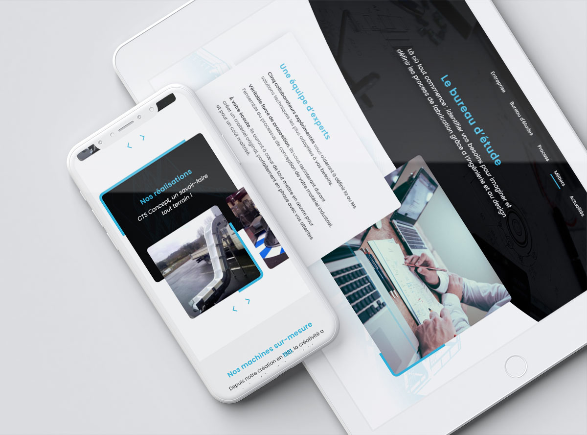 Design site internet Chaudronnerie dans le Finistère 